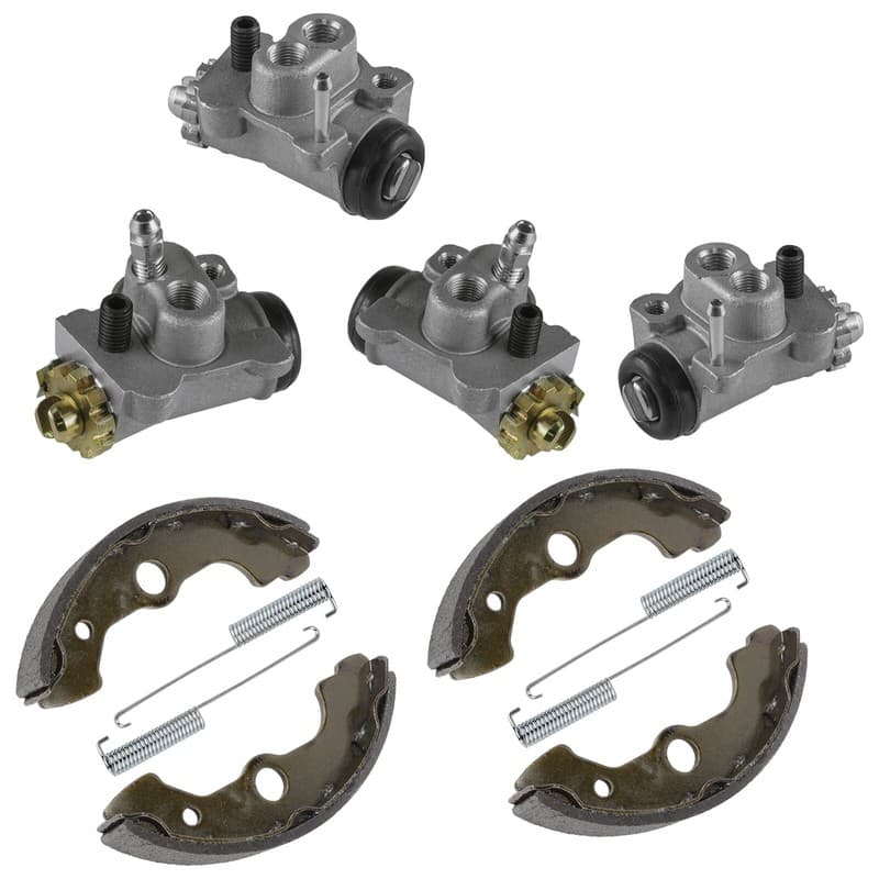 Front L/R Brake Cylinder & Shoe For Honda Fourtrax 300 TRX300FW 4x4 1988-2000