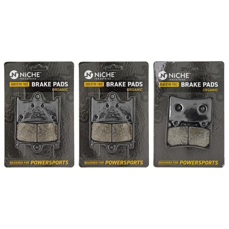 Brake Pad Set for Yamaha FZ1 5LV-W0046-50 4SV-25805-00 Front Rear Semi-Metallic