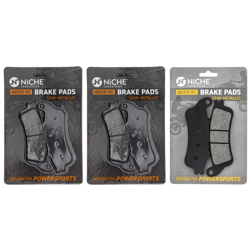 Brake Pad Set for Honda Goldwing 1800 F6B 06456-MCA-016 Front Rear Semi-Metallic