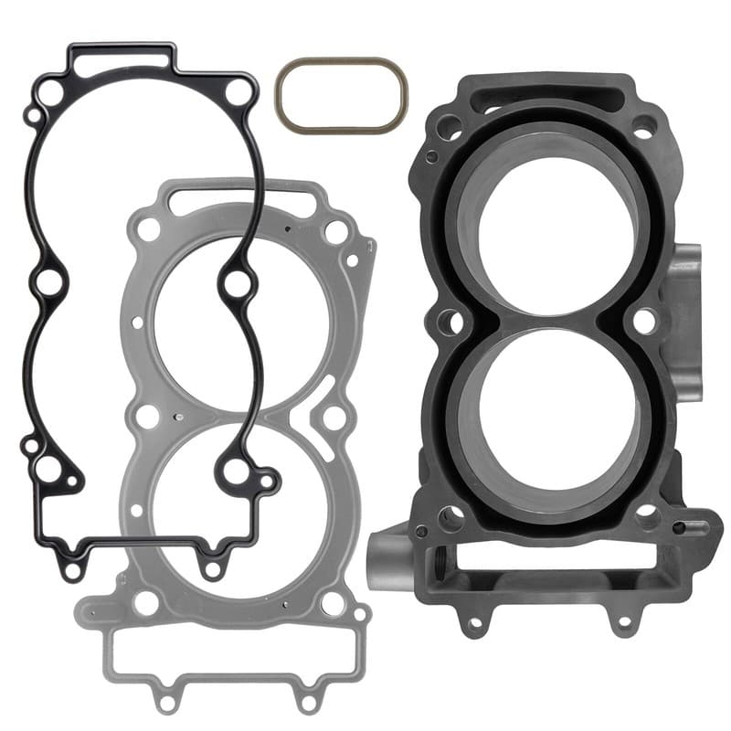 Cylinder w/ Head Base & Water Gasket for Polaris 3022278 93mm Bore Nikasil