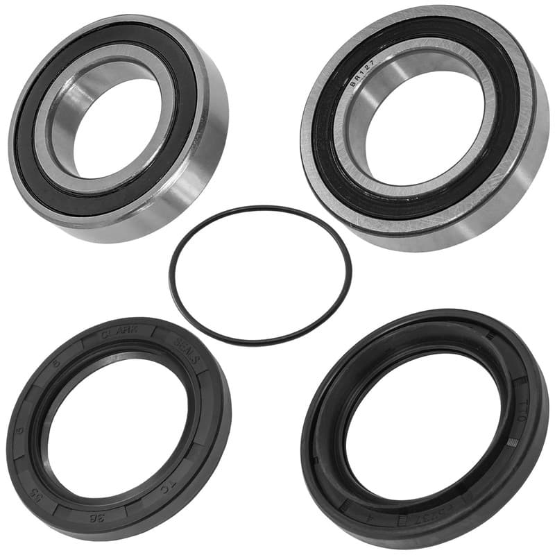 Rear Wheel Ball Bearings Seals Kit for Yamaha Kodiak 400 YFM400 4WD 2000-2002