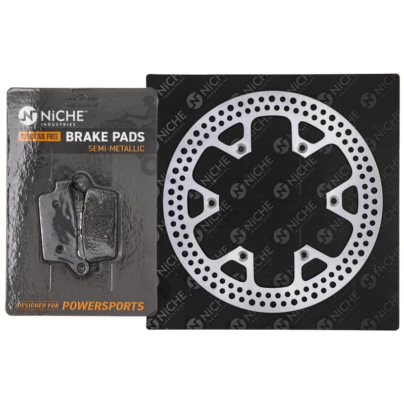 NICHE Rear Right Brake Pad Kit for Suzuki RM250 69100-36840 Semi-Metallic