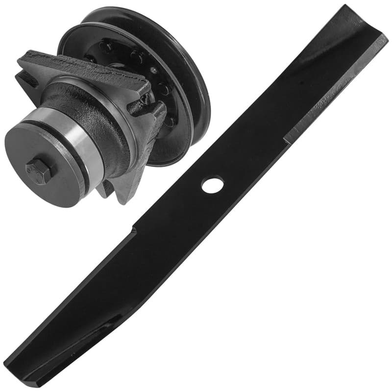 Caltric Spindle & Blade For John Deere 116 116H 185 38" 46" Deck Lawn Mower