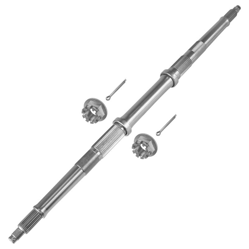 Rear Axle Shaft W/Castle Nuts Pins For Honda TRX300FW Fourtrax 300 4X4 1988-1991