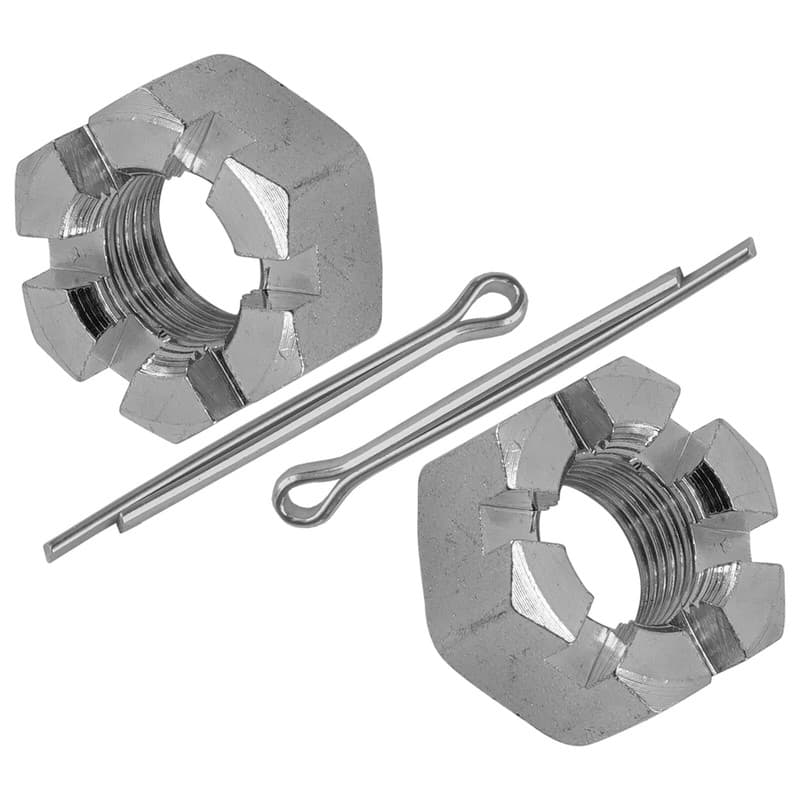 Caltric Rear Wheel Axle Castle Nuts For Suzuki QuadRacer 250 LT250R 1985-1990
