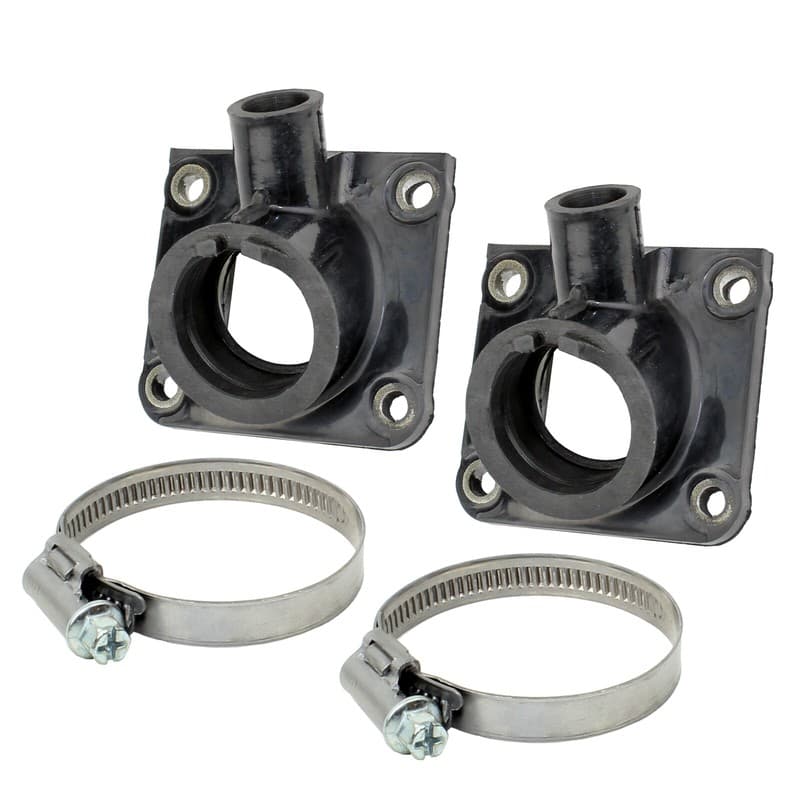 Set of 2 Carburetor Intake Boots W/Clamp for Yamaha Banshee 350 YFZ350 1987-2006
