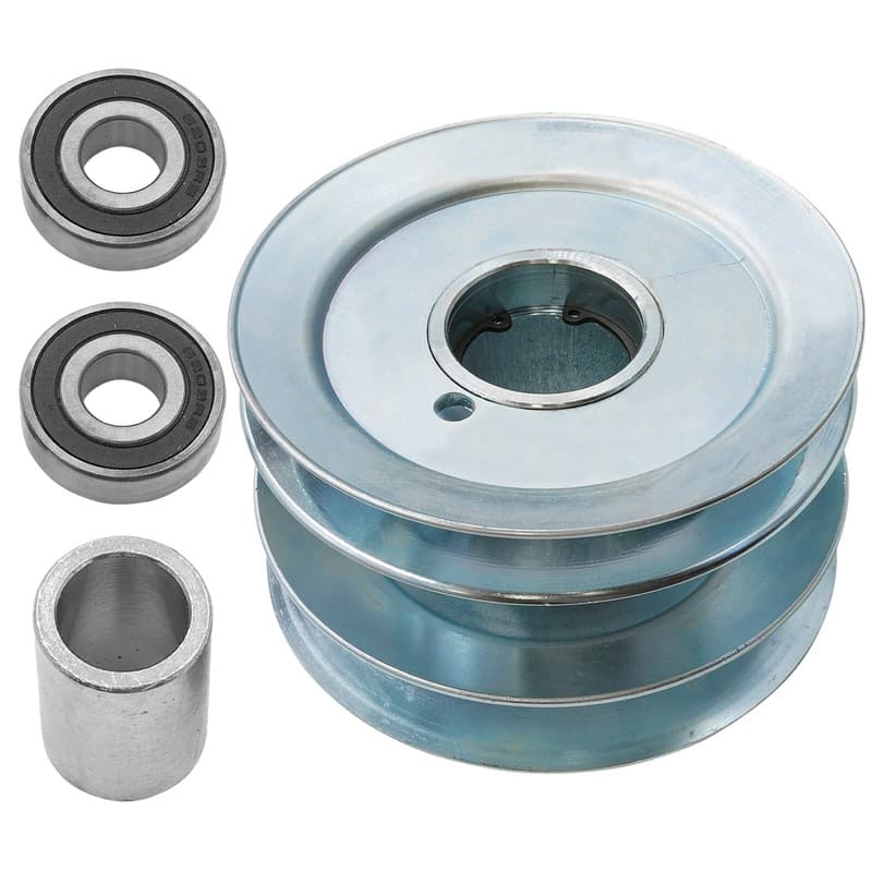 Caltric 756-3116 756-3071 Double Pulley Assembly for MTD for Cub Cadet 48" Deck