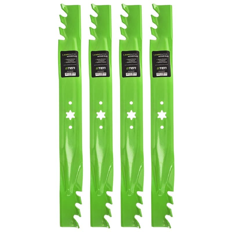 LawnRAZOR Mower Blade MTD Cub Cadet 942-04290 742-04244 Toothed 4 Pack