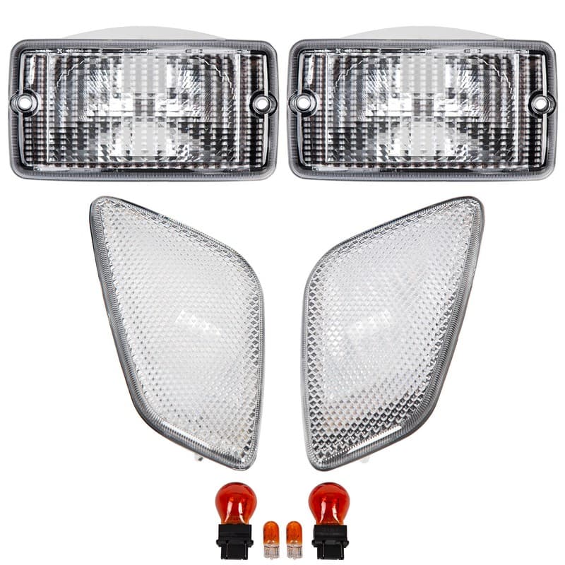 For Jeep Wrangler TJ 1997-2006 Clear Bumper Signal Fender Side Marker Lights
