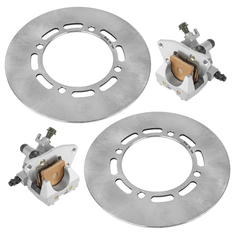 for Yamaha Grizzly 660 YFM660F 4X4 2003-2008 Front RH LH Brake Caliper and Disc