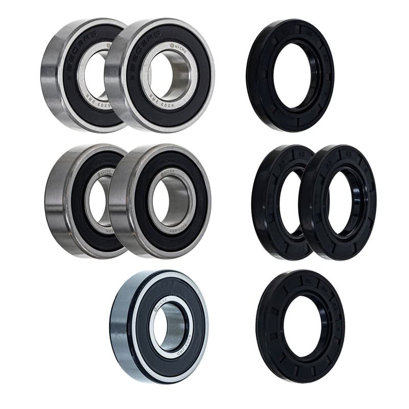 NICHE Wheel Bearing Seal Kit for Suzuki Bandit 600 RF600R 6203-2RS 6204-2RKQE6