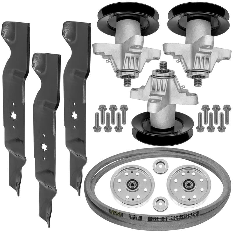 Spindle & Blade w/ Pulley & Belt for Cub Cadet SLTX1054 LGT1054 LGTX1054 54"