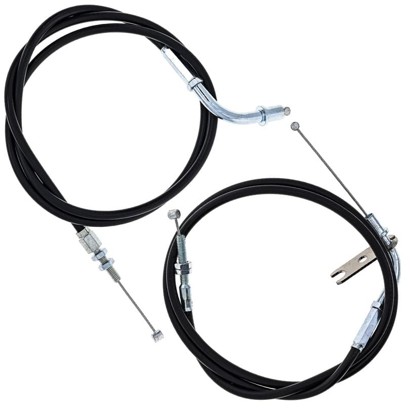 NICHE Push Pull Throttle Cable Set Kawasaki EN450 454 LTD 54012-1264 54012-1265
