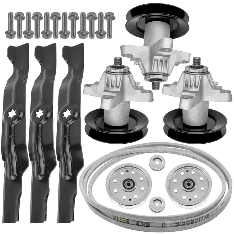 Spindle & Blade w/ Belt & Pulley for Troy-Bilt 17BF2ACP211 17BF2ACP011 50"