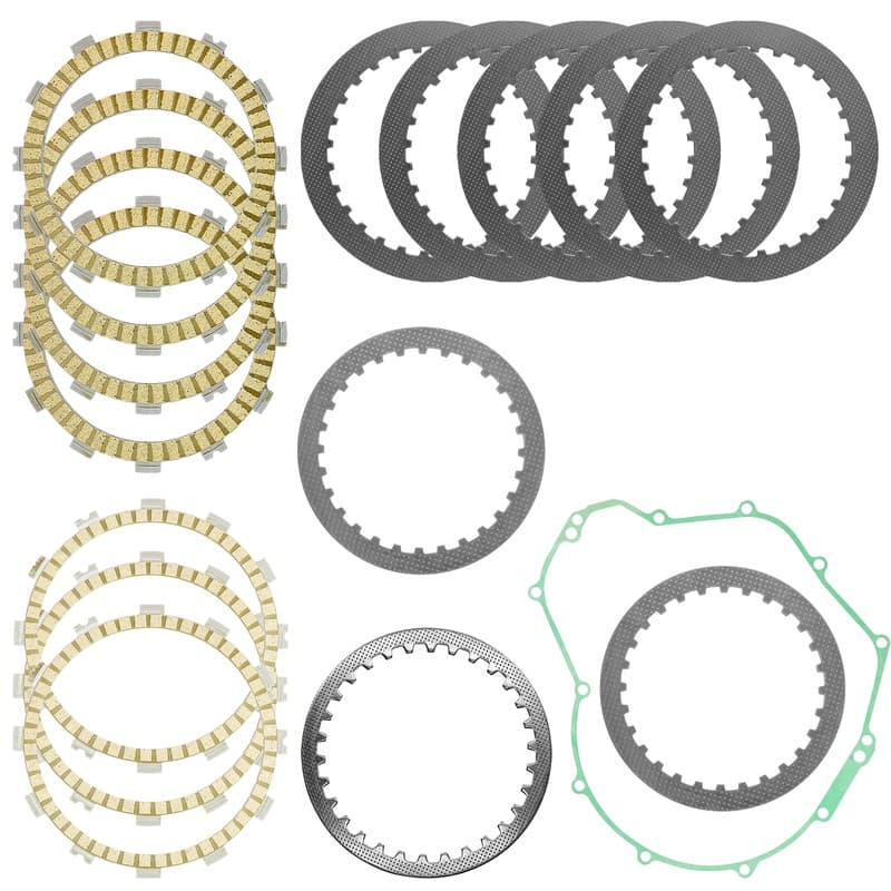 Clutch Friction Steel Plates Gasket Kit for Kawasaki Z650 ER650 ABS 2017 - 2022