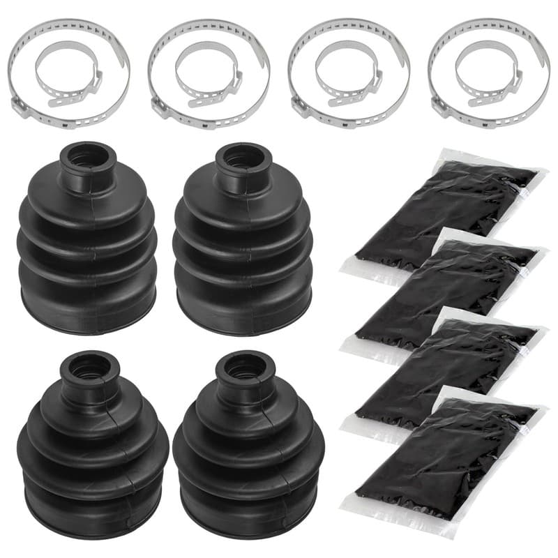 2 Front Axle Inner Outer CV Boot Kit for Kawasaki Bayou 400 KLF400B 4X4 1996-99