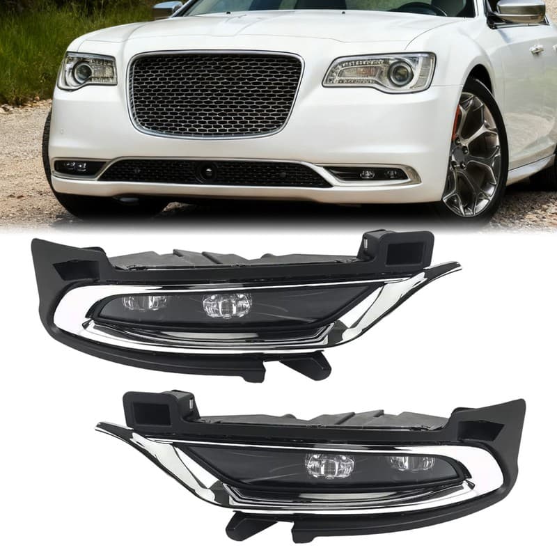 For 2015-2024 2021 Chrysler 300 LED Fog Lights Bumper Driving Lamps Left & Right