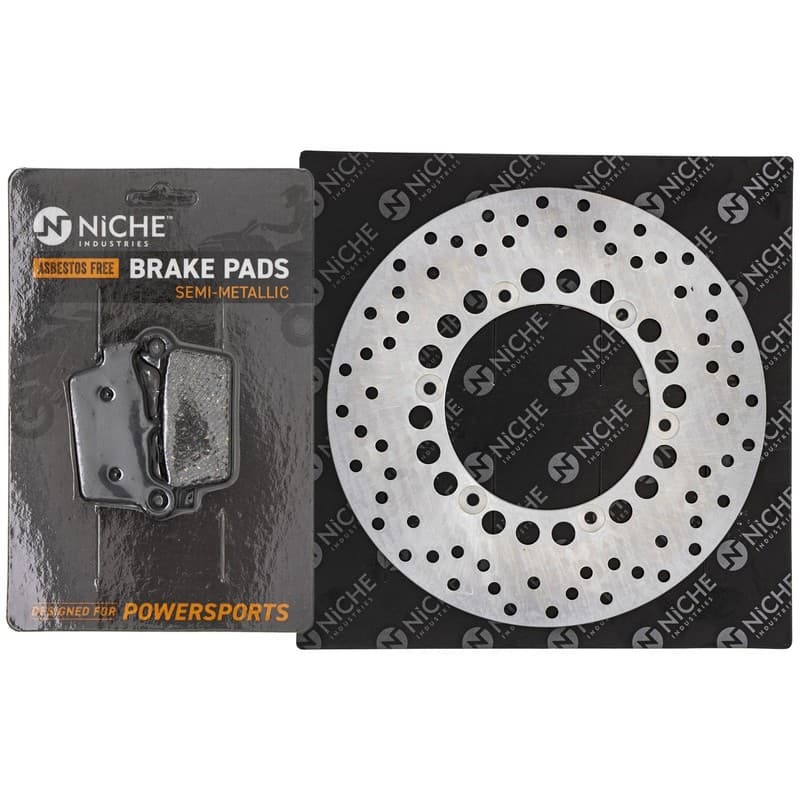 NICHE Rear Brake Pad Kit for Yamaha WR450F YZ250 5NY-2582W-00-00 Semi-Metallic