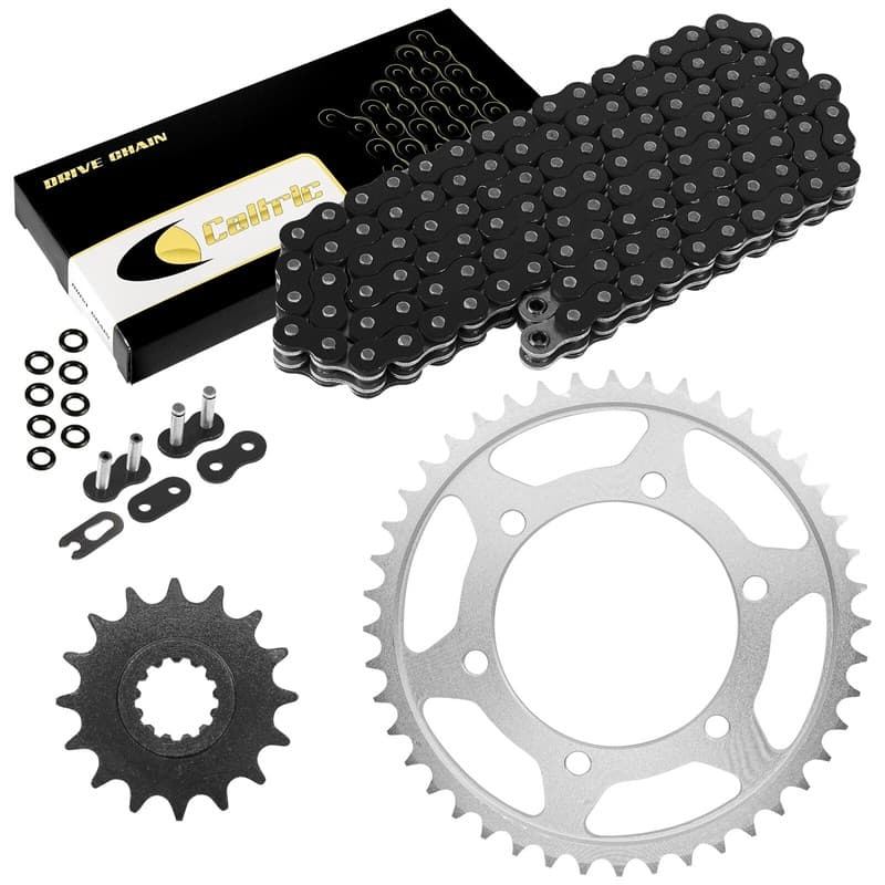Black O-Ring Drive Chain & Sprockets Kit for Yamaha FZ1 FZS1000 2001-2005