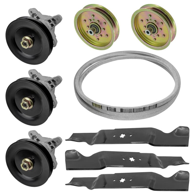 Deck Spindle & Blade Pulley Belt for MTD 14AZ814 14AR808 14AR814 14BR808 54"