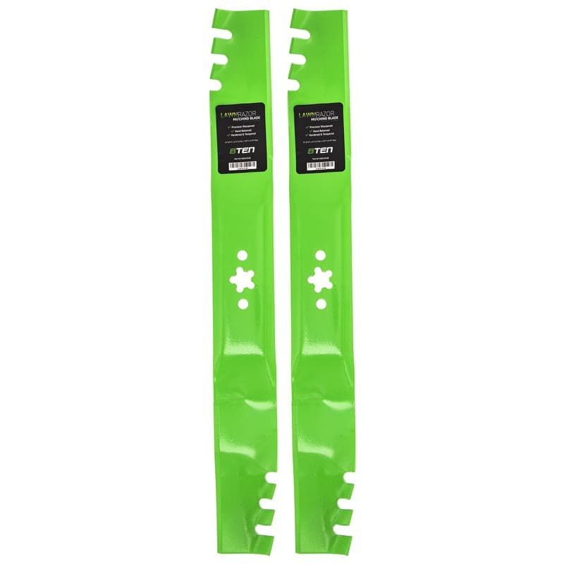 LawnRAZOR Deck Walk Toothed Mower Blade for Husqvarna HU800AWD HU775H 2-Pack