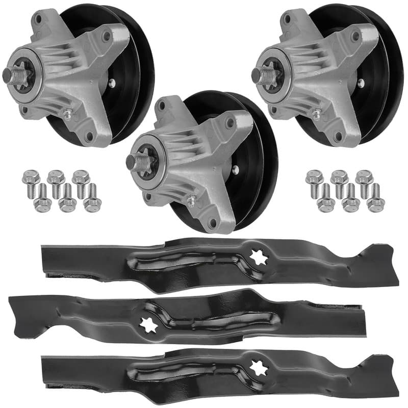 Caltric Spindle w/Blade For Cub Cadet LTX 1050KW LTX1050VT LTX 1050KH 50" Deck
