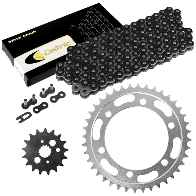 Black Drive Chain And Sprocket Kit for Kawasaki Vulcan 800 VN800 Drifter 00-06