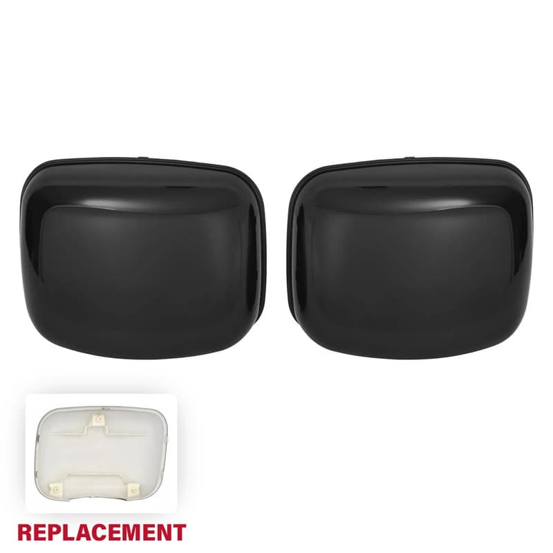 For Freightliner Cascadia 2008-17 Left Right Black Hood Mirror Cover Replacement