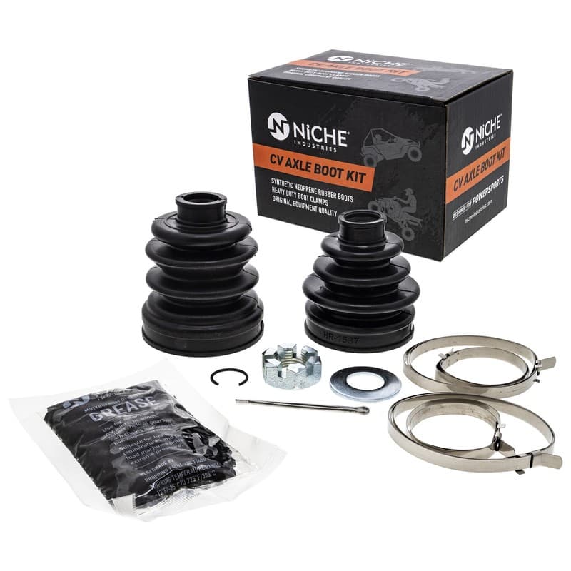 NICHE Front CV Axle Boot Kit for Suzuki 54930-19B21 54931-19B21 Eiger 400 ATV