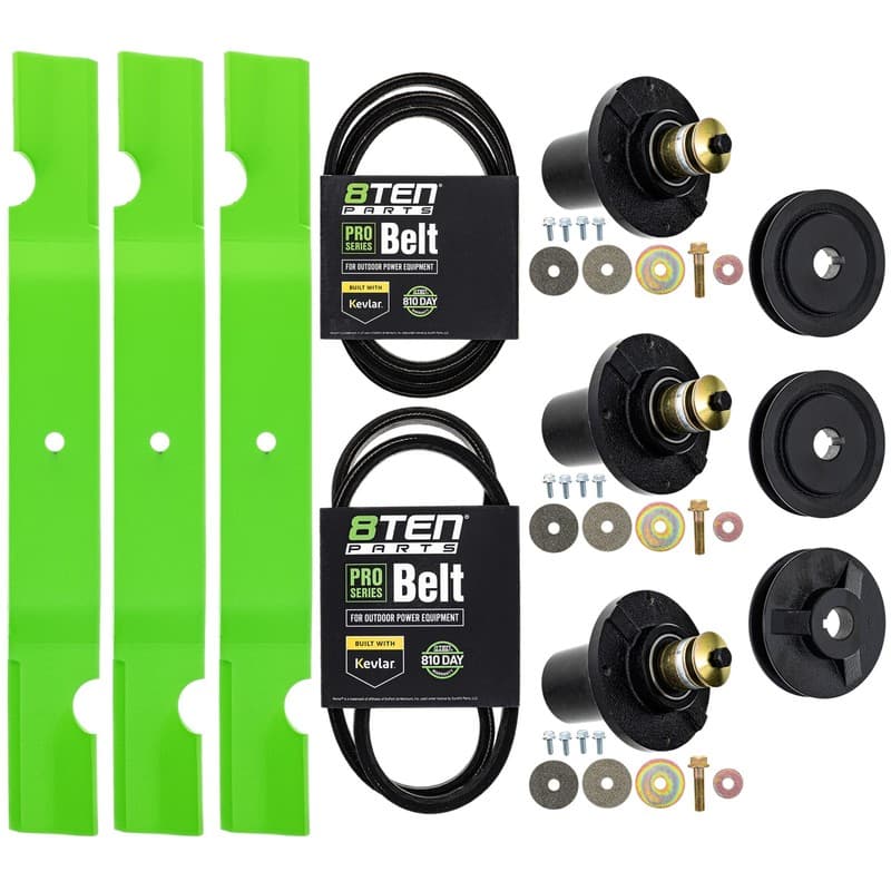8TEN Blade Spindle Belt Kit for Grasshopper 9561 9661 61-Inch 320245 623784