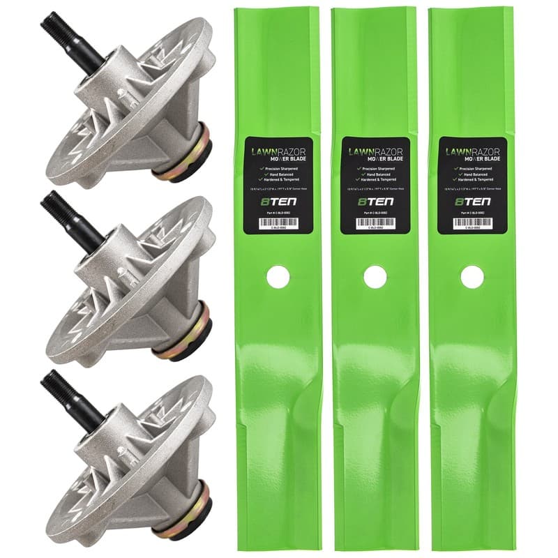 8TEN Deck Spindle Blade Kit for 44 Inch Toro 18-44Z ZX440 80-4341 54-0010-03