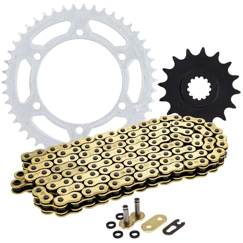 Sprocket Chain Set for Yamaha FZ1 YCG 16/46 Tooth 520 X-Ring Front Rear Combo