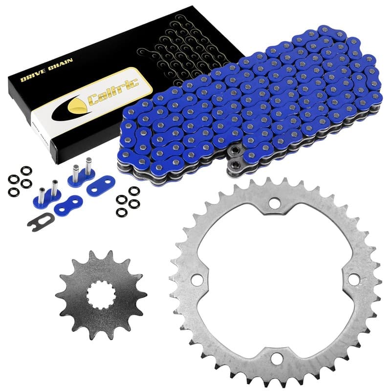 Blue O-Ring Drive Chain & Sprockets Kit for Yamaha YFZ450 YFZ450V 2004-2013