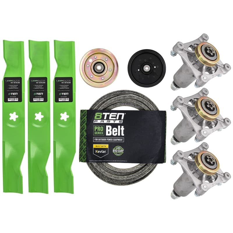 Deck Rebuild Kit Blade Spindle Belt Idler for Husqvarna YTH2348 48 Inch Cut Deck
