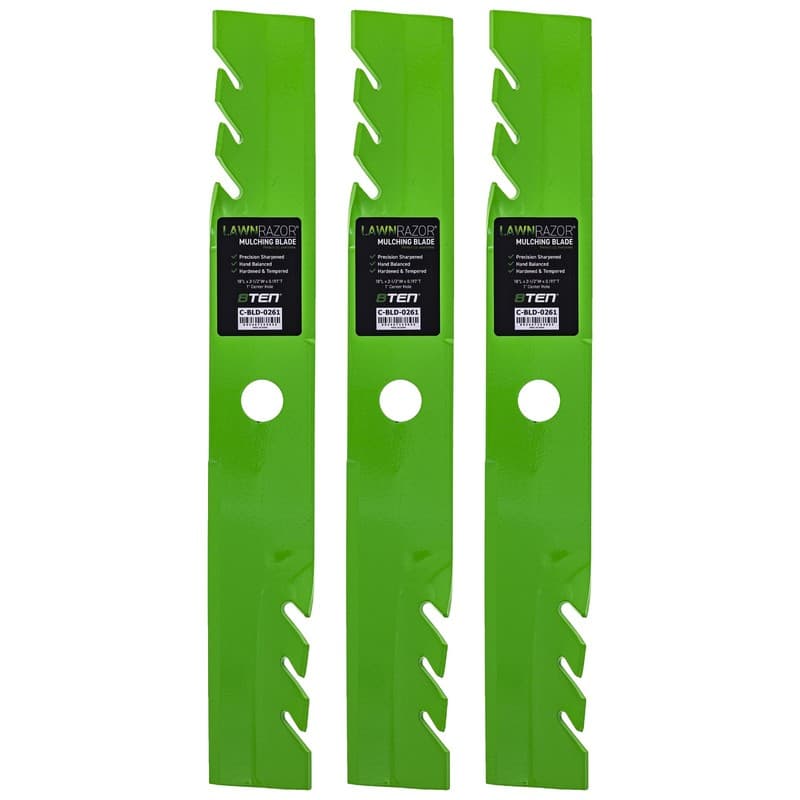 LawnRAZOR Blade Exmark Lazer Z E-Series 52" 103-6397 116-5175 Toothed 3 Pack