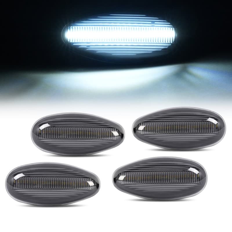 LED Side Marker Lights For GMC Sierra 2500 3500 2001-2007 Dually Bed White Lamp