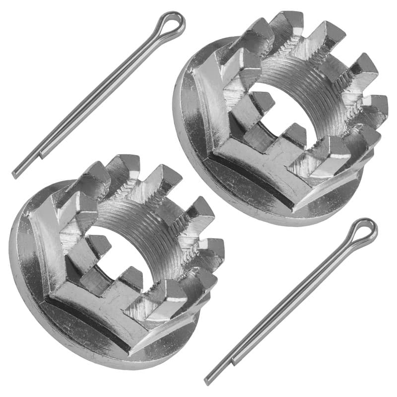 Set of 2 Rear Axle Nuts W/Pin For Honda TRX420FM TRX420FPM Rancher 420 2007-2017