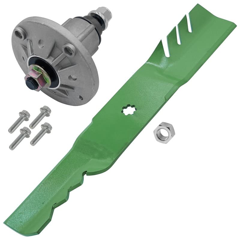 Caltric GY21099 GY20684 Deck Spindle & Blade For John Deere 190C D170 G110 54"