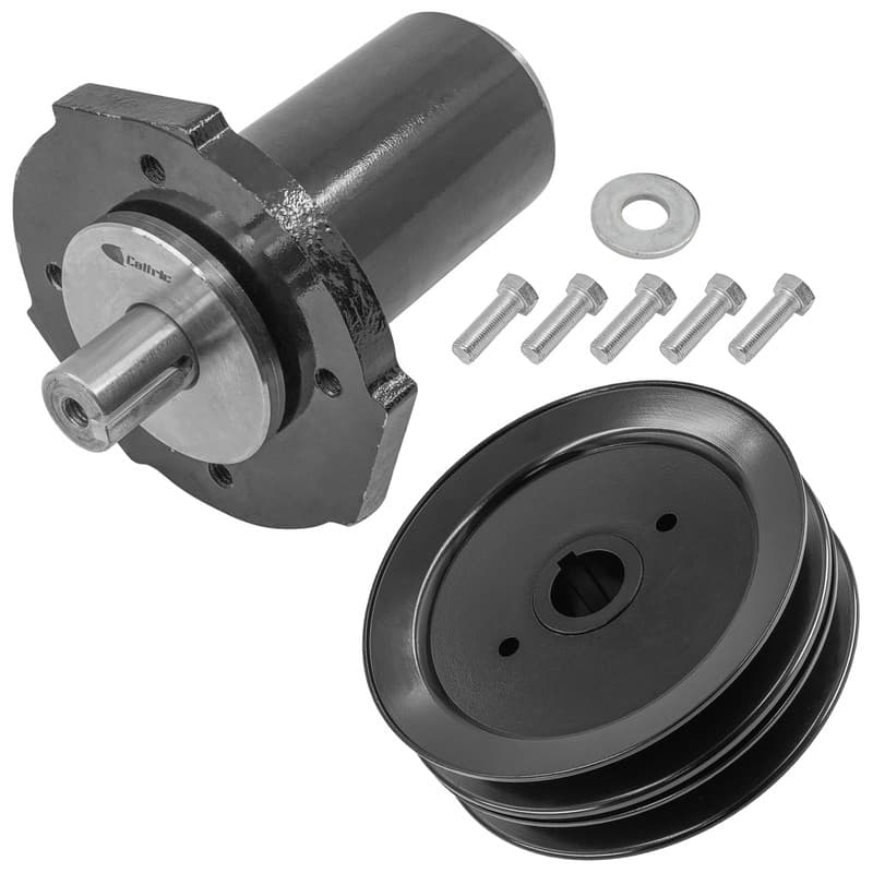 52" Deck Spindle with Double Pulley For Gravely ZT52 HD ZT60 HD / Pro-Turn 148