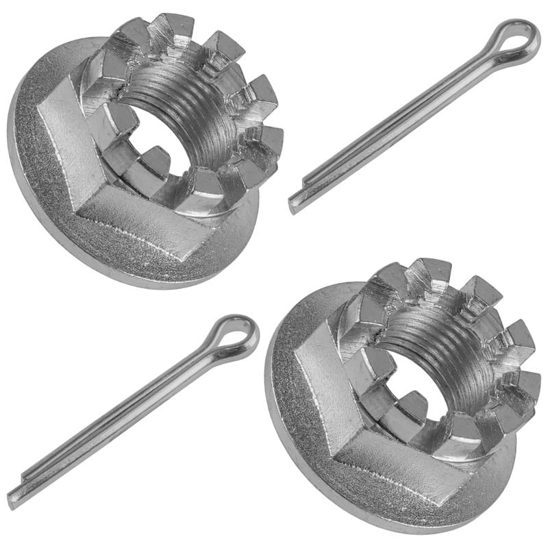 Set of 2 Rear Axle Castle Nuts & Pins for Honda TRX400EX Sportrax 400 1999-2008