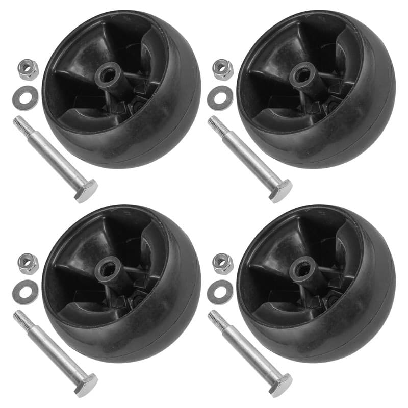 Caltric Mower Deck Wheel for Troy-Bilt GT2554 GTX2446 GT2246 GTX2654 Qty 4