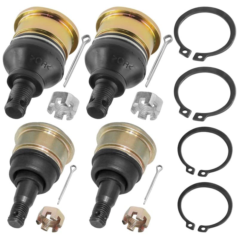 4 Upper and Lower Ball Joints for Yamaha Grizzly 550 YFM5 YFM550 FI 2007 - 2012
