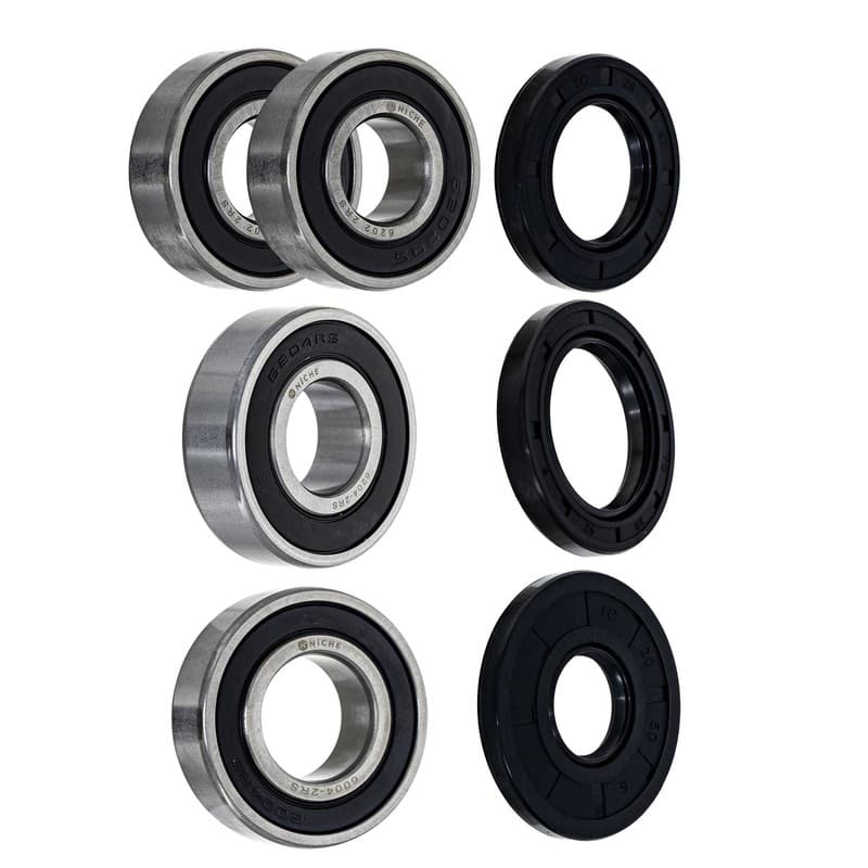 NICHE Wheel Bearing Seal Kit for Honda CR125R CR250R CR480R 6004-2RS 6202-2RS