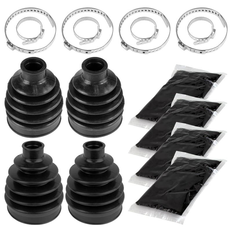 2 Rear Axle Outer And Inner CV Boot Kit for Polaris Scrambler 850 HO 2013 15-17