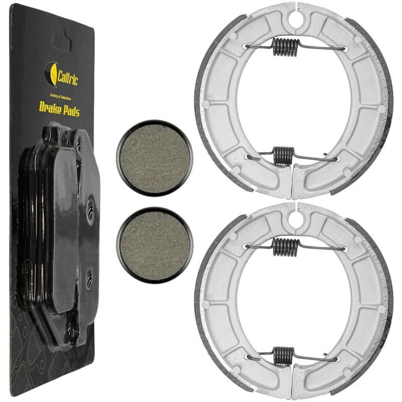 Front Brake Shoes & Rear Brake Pads for Yamaha Moto-4 250 YFM250 1989 1990 1991