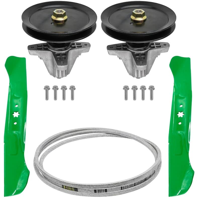 Caltric 918-05078A Deck Spindle Blade Belt Kit For Cub Cadet MTD Troy-Bill