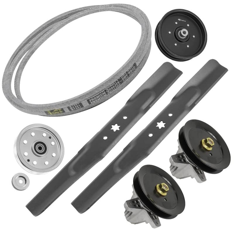 Spindle Blade Pulley & Belt for Cub Cadet RZT-L42 75604511 75404033 42"