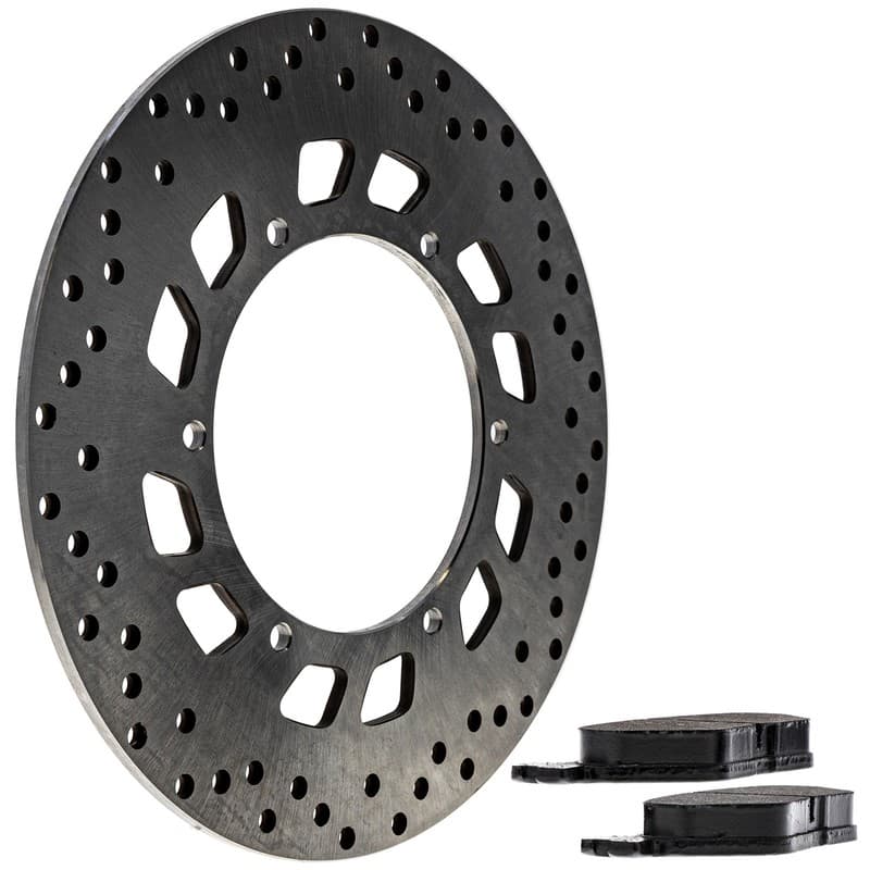 NICHE Brake Rotor Pad Kit Yamaha 3D8-25806 Rear Left Semi Metallic