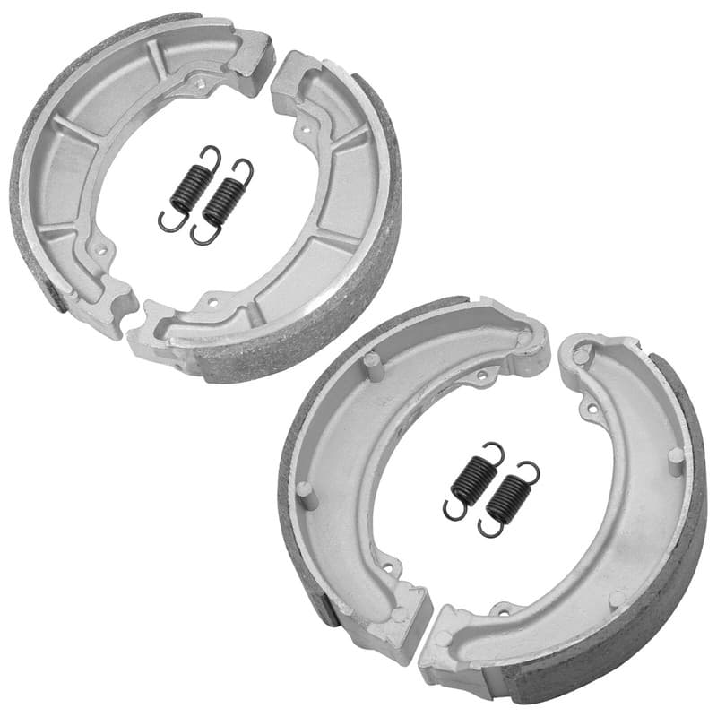 Caltric Front and Rear Brake Shoes for Honda ATC250ES Big Red 250 1985 1986 1987