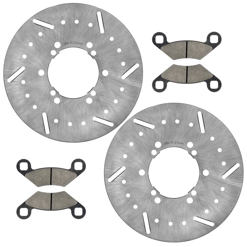 2 Front Brake Disc Rotor Pad for Polaris Sportsman 500 4X4 6X6 1996 1997-2000